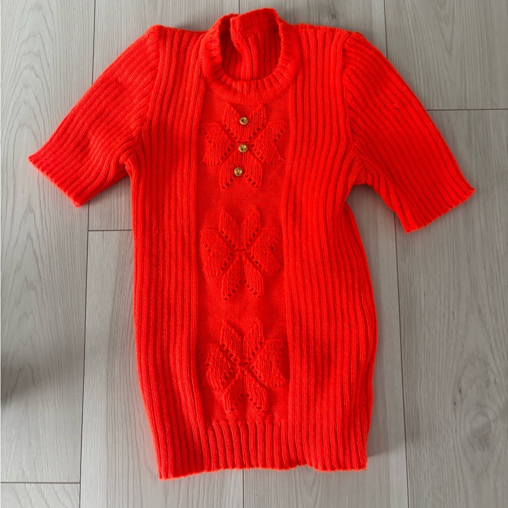 Vintage Orange Sweater Halloween